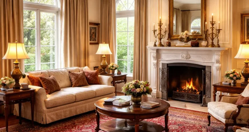 Living Room with Persian Rugs