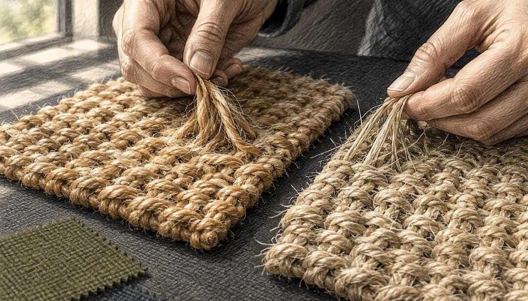 Jute and sisal fibers compared closely