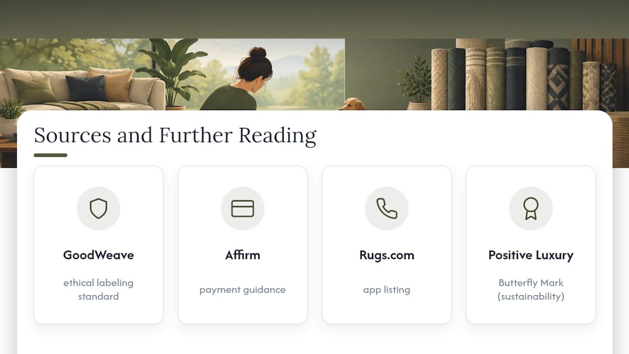 Sources and further reading — overview diagram