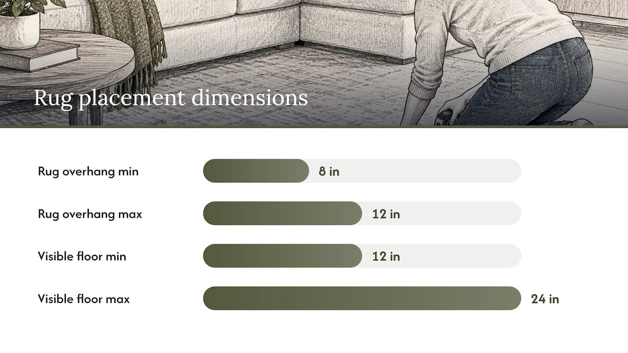 How rug placement changes the feel of the room — overview diagram